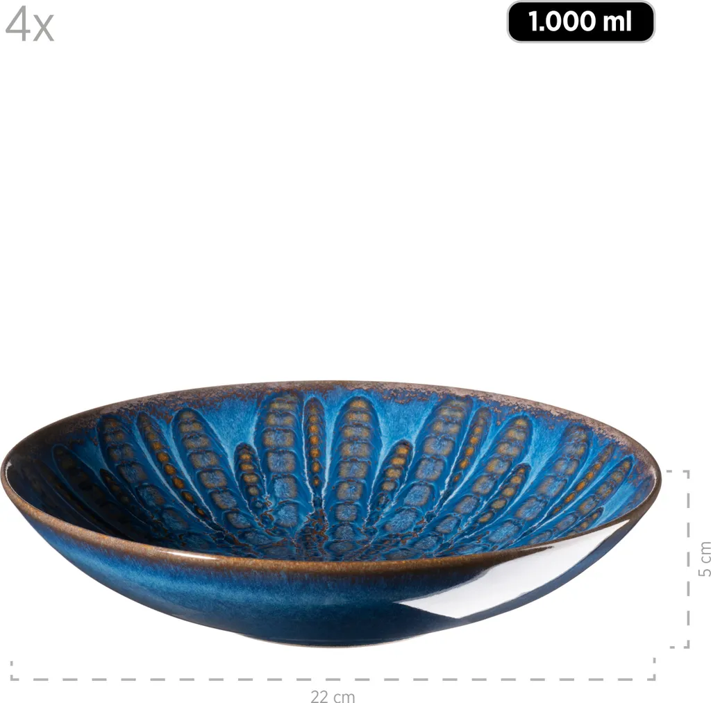 Tafelservice, Steinzeug Tafelservice, Steinzeug Aquamarine Mäser – Bild 4