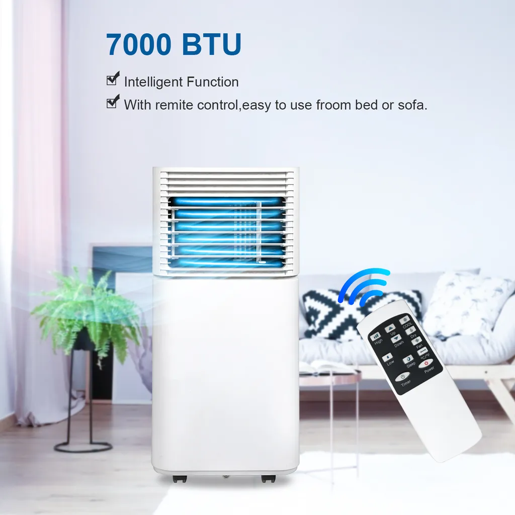 EINFEBEN Mobiles Klimagerät Klimaanlagen 7.000 BTU/h Mit Oekologischem Kuehlmittel,4-in-1 Klimaanlage Eco R290,Aircondition, Ventilator Und Luftentfeuchter Für Raeume Bis 60 M³,Weiss,EEK: A – Bild 7