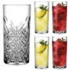 Pasabahce Timeless 520205 Longdrink Glas Wassergläser Kristall Design 4´er Set Transparent 365 Ml