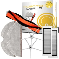 Zubehör Set Für Roborock S5, S50, S55 S5 MAX (1x Hauptbürste, 2x Seitenbürste 5-armig, 2x Filter, 2x Pad)