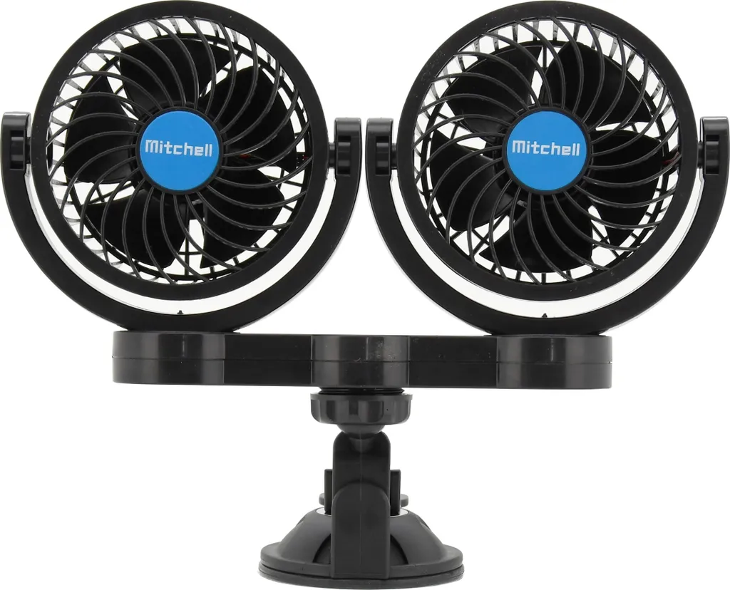 Compass 07222 - Ventilator Mitchell DUO 2x108mm 12V Mit Saugnapf – Bild 2