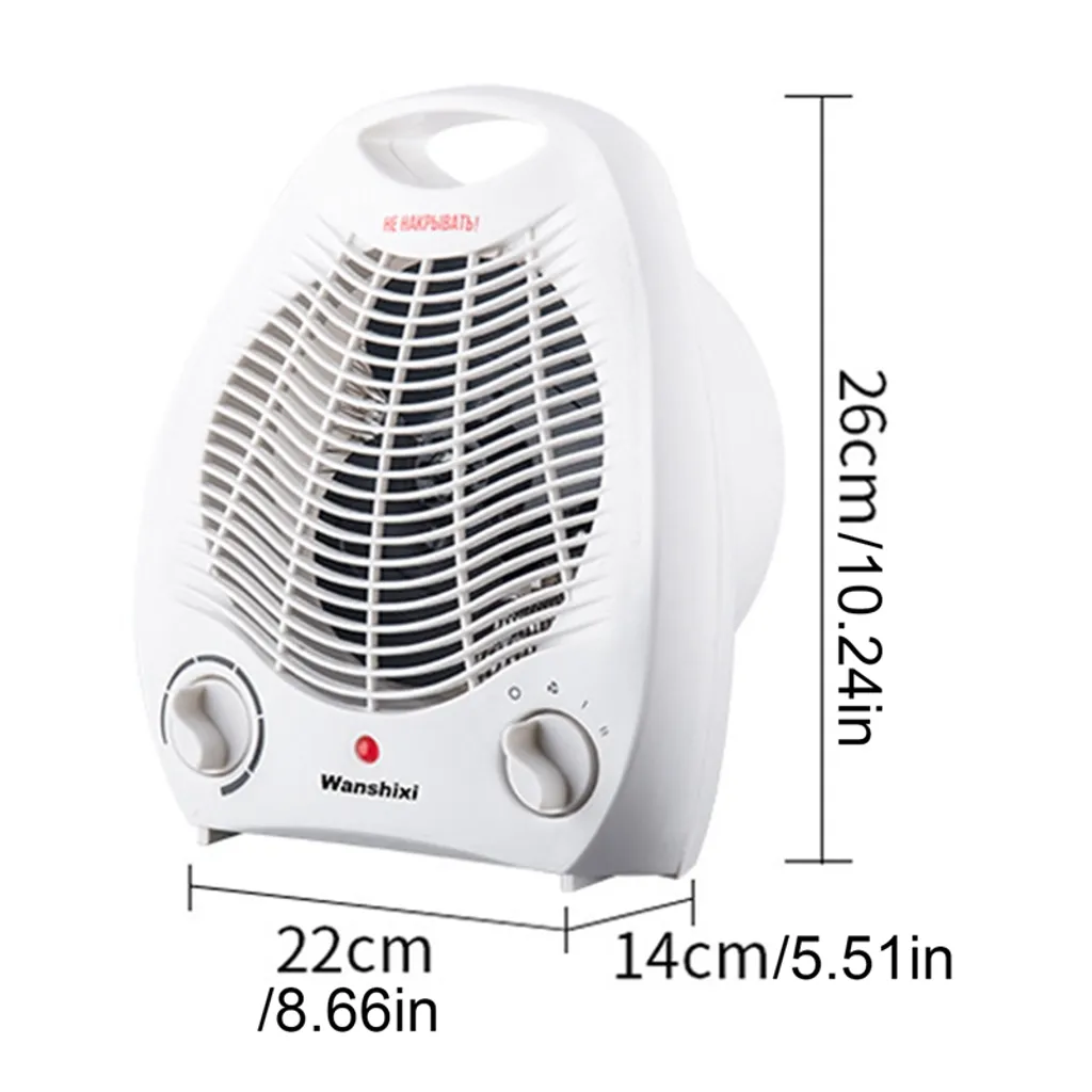 Heizlüfter Energiesparend 2000W Thermischer Lüfter, Elektrisch Heizung Mit Zwei Leistungsstufen Thermostat, Heizschlange Elektrischer Spiralförmiger Heizkörper Heizlüfter – Bild 6