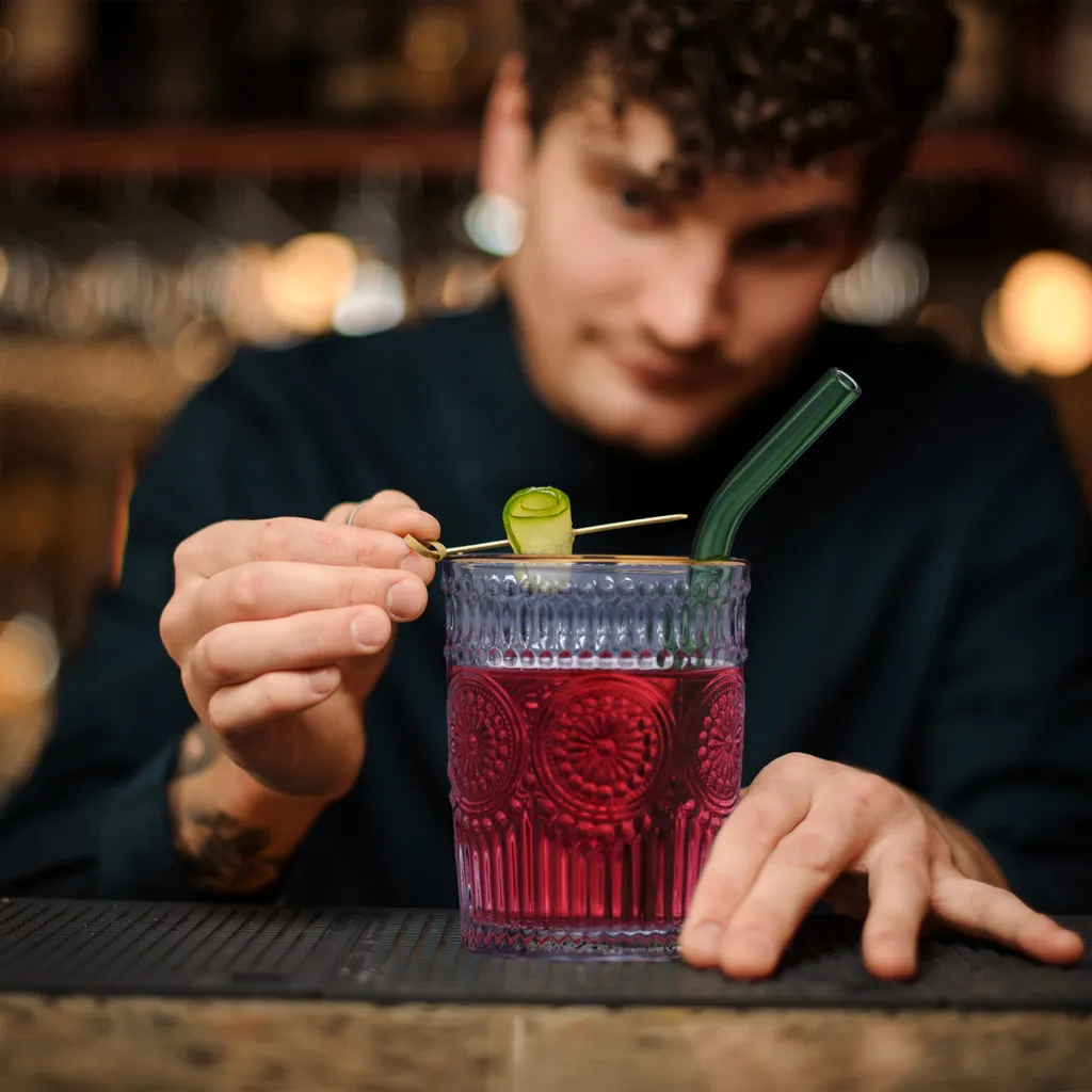 Relaxdays Vintage Trinkgläser 4er Set 300 Ml – Bild 3