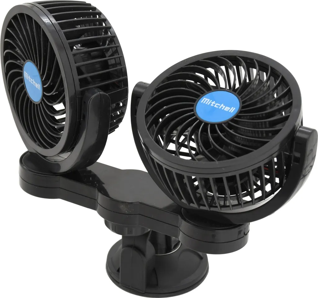 Compass 07222 - Ventilator Mitchell DUO 2x108mm 12V Mit Saugnapf – Bild 4