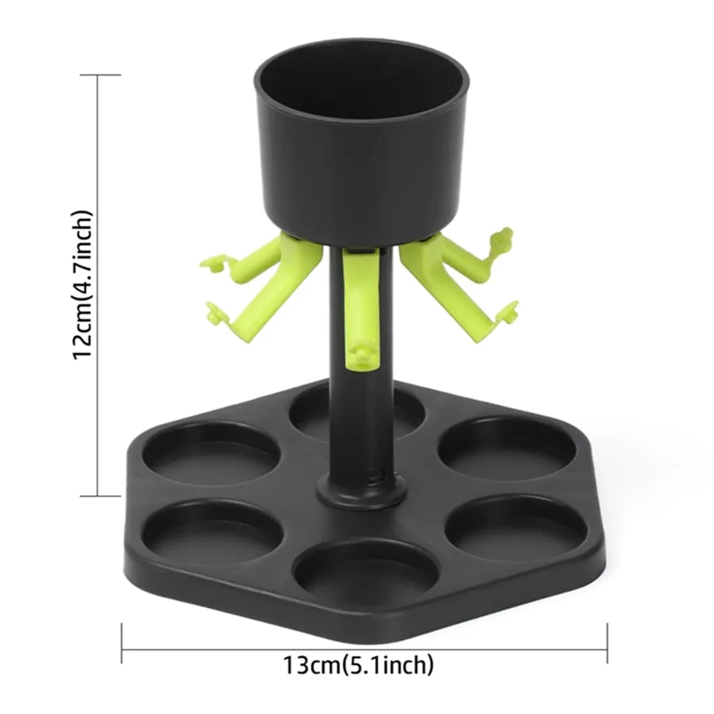 6 Schuss Glas Spiele Spender Wein Whisky Bier Wein Schnaps Spender Bar Zubehör Party Spiele Trinken Tools Glas Spender – Bild 3