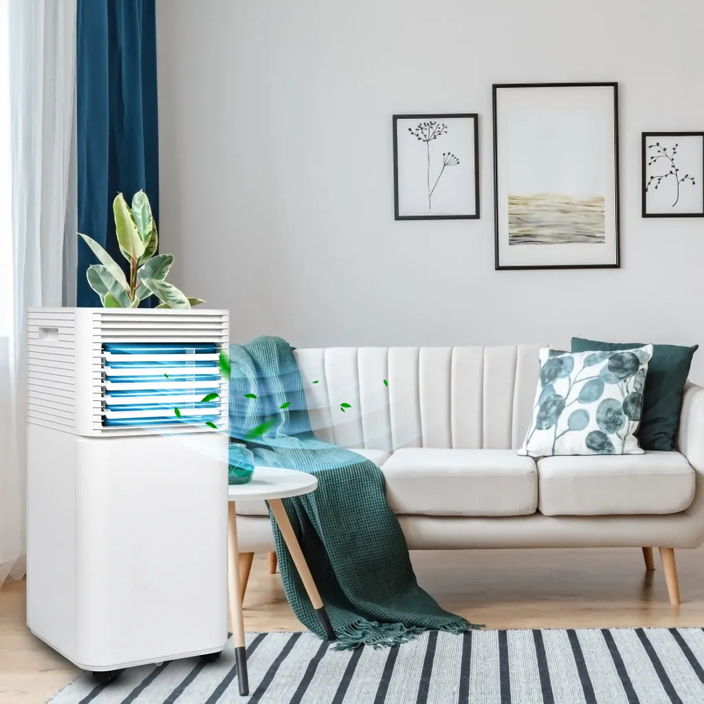 EINFEBEN Mobiles Klimagerät Klimaanlagen 7.000 BTU/h Mit Oekologischem Kuehlmittel,4-in-1 Klimaanlage Eco R290,Aircondition, Ventilator Und Luftentfeuchter Für Raeume Bis 60 M³,Weiss,EEK: A – Bild 2