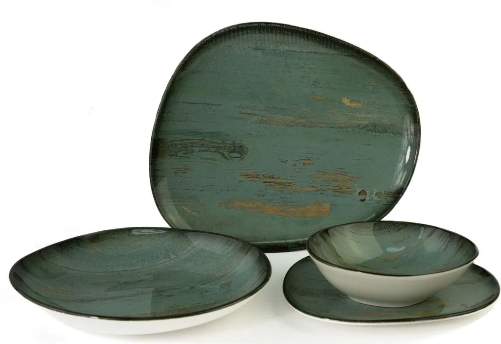 Bonna Geschirrset - Madera - 24 Teilig - 6 Personen - Porzellan