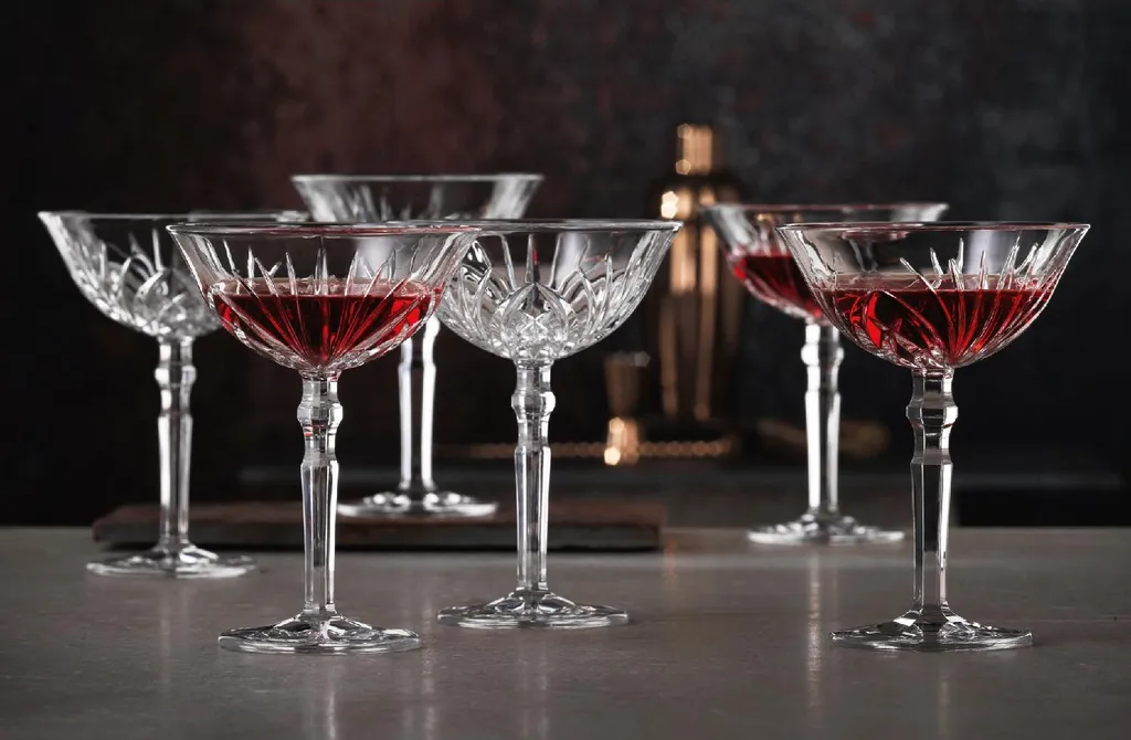 Nachtmann Cocktailschale Palais 230 Ml, Kristallglas Mit Schliffdesign (6 Stück) – Bild 2