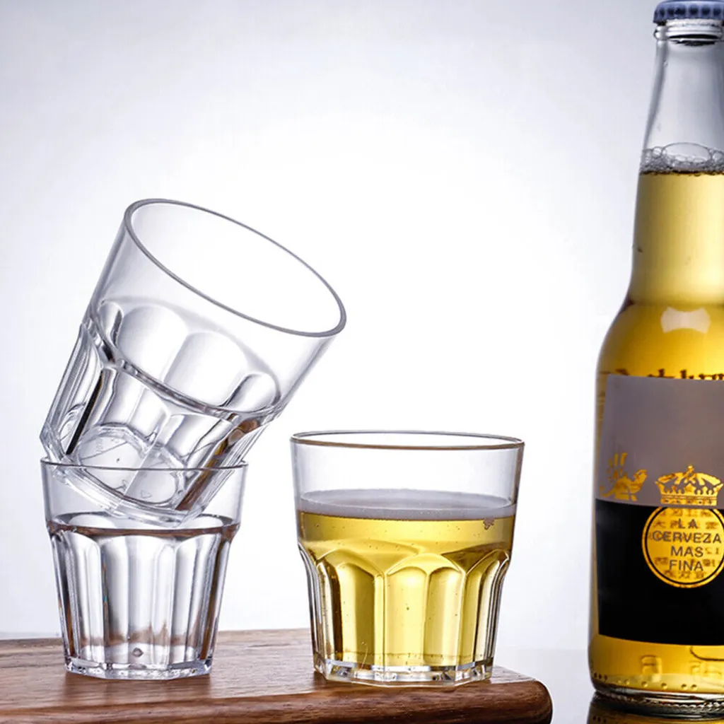 15er 170ml Whiskytasse Set Weinverkoster Bierbecher Bar Klar Acryl-Whisky-Tassen Whiskyglas – Bild 5