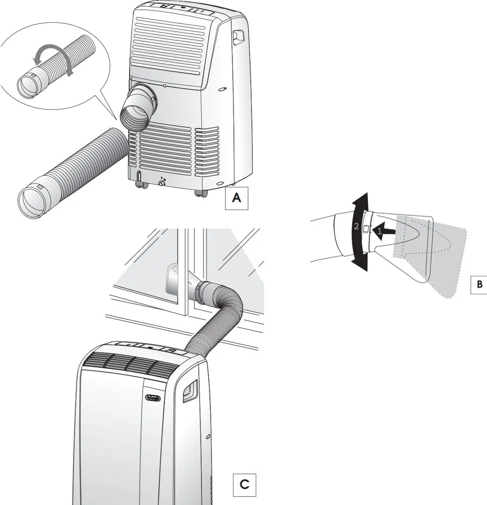De'Longhi PAC N82 Klimagerät, Max. Raumgröße: 80 M³, 9.400 BTU/h – Bild 9
