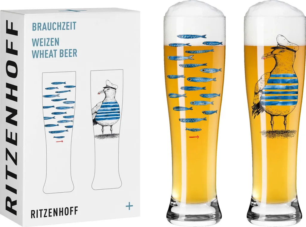 Brauchzeit Weizenbierglas-Set #13, #14 Von Daniela Garreton