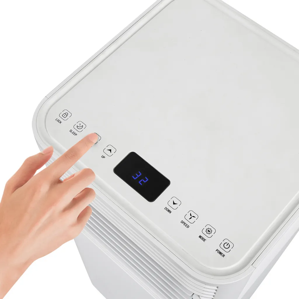 Lospitch Mobiles Klimageraet 7.000 BTU/h Mit Oekologischem Kuehlmittel,4-in-1 Klimaanlage Eco R290,Aircondition, Ventilator Und Luftentfeuchter Für Raeume Bis 60 M3,Weiss,EEK: A Klimaanlagen – Bild 4