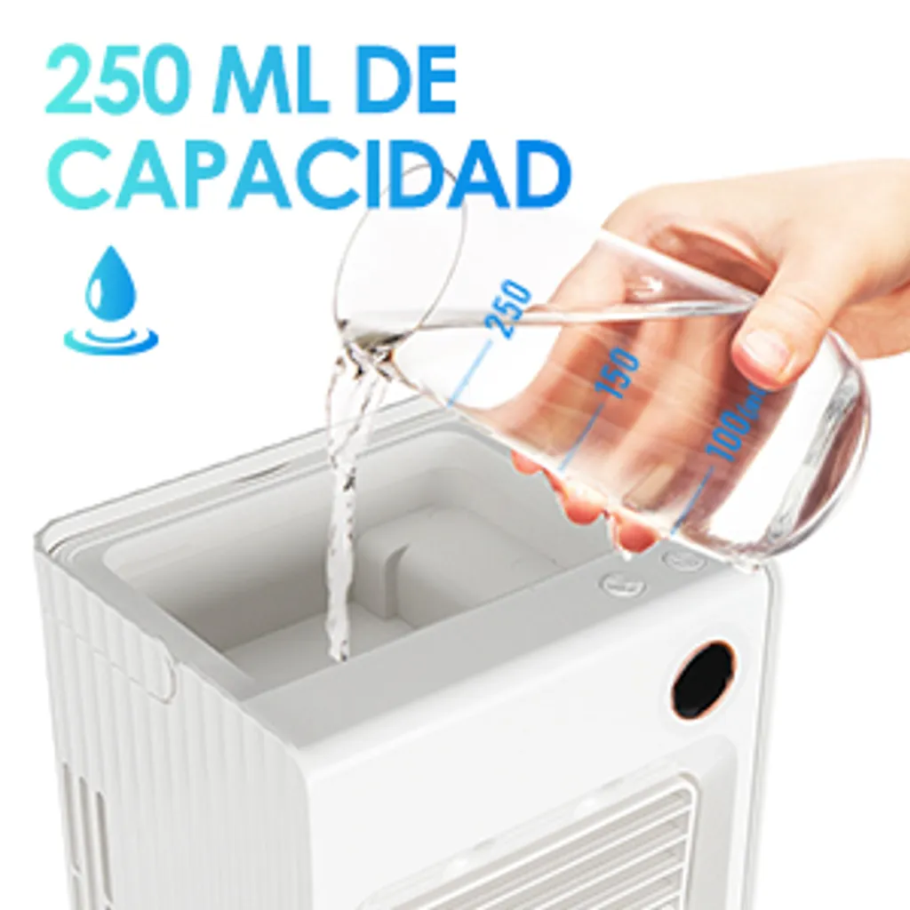 5in1 Tragbarer Mini Klimaanlagen Lüfter Desktop Mobile Klimageräte Luftbefeuchter Kühler Luftventilator – Bild 7