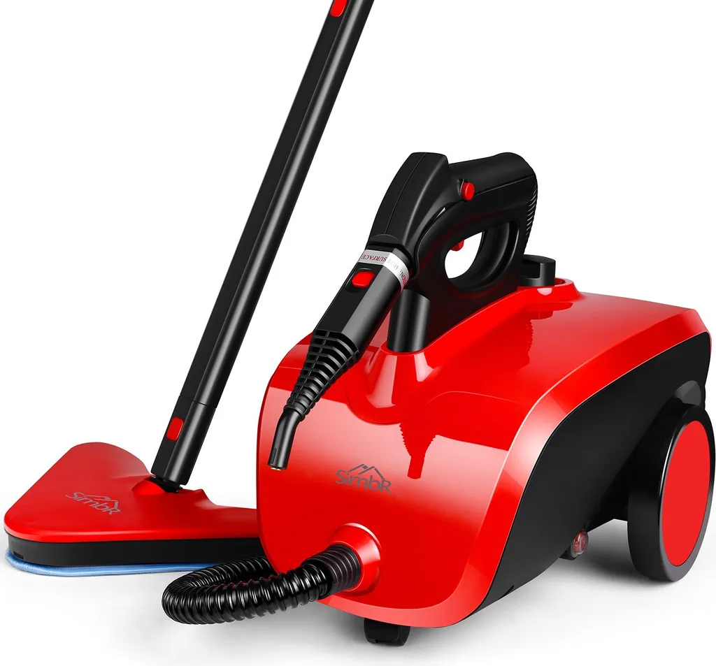 Dampfreiniger, Multifunktions-Dampfreiniger 1500W 1,5L Wassertank, 4,87m Netzkabel, Mit 18 Zubehörteilen, Geeignet Für Fußböden, Autositze, Matratzen, Küchen, Badezimmer, Fenster, Teppiche Usw