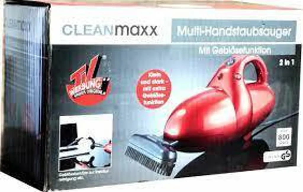 CLEANmaxx Multi-Handstaubsauger, Rot Autosauger Multi Handstaubsauger Pusten Saugen Auto Zyklon 800W Beutellos – Bild 14