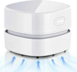 Tischstaubsauger, USB Wiederaufladbar, Mini Staubsauger, Tragbar Kabellos Tischstaubsauger Mit Laufzeit, 360° Drehbar, Mini Handstaubsauger Für Schule, Haushalt, Büro Und Auto