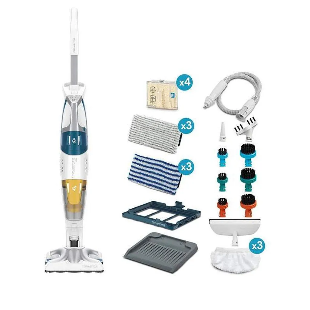 Rowenta RY8561WH Clean Steam Dampfreiniger/Stabstaubsauger 2-in-1, White, 6kg, 1700 W – Bild 8