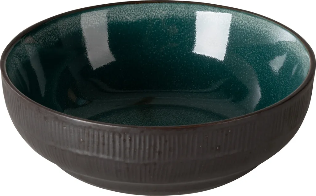 Tafelservice - Blaugrün - Keramik - Für 6 Personen - Mit Prägung – Bild 4