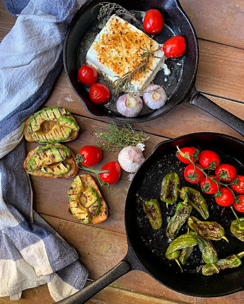 BBQ-Toro Gusseisen Brat Und Steak Pfannen Set | Ø 16 Cm, Ø 20 Cm, Ø 24 Cm – Bild 2