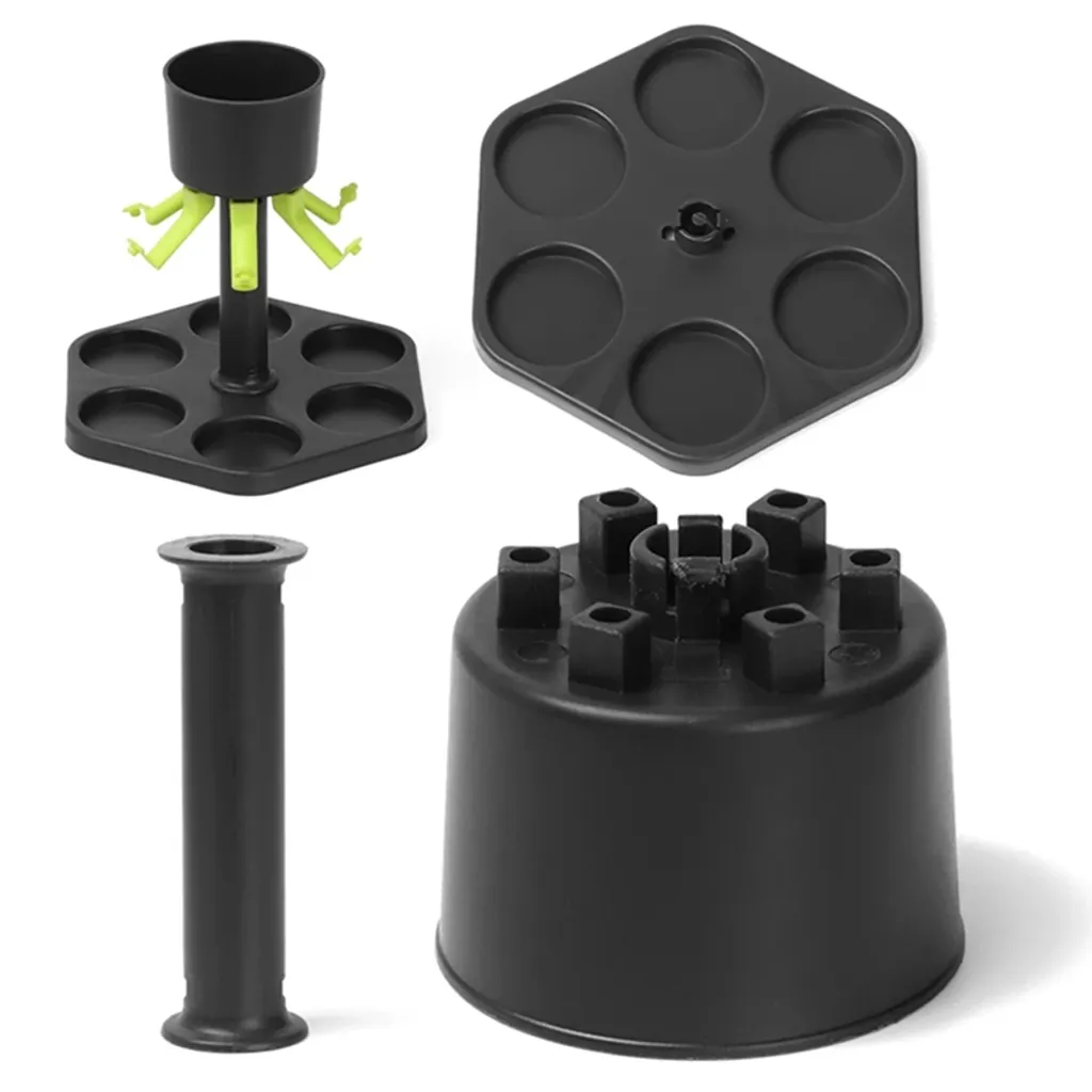 6 Schuss Glas Spiele Spender Wein Whisky Bier Wein Schnaps Spender Bar Zubehör Party Spiele Trinken Tools Glas Spender – Bild 4