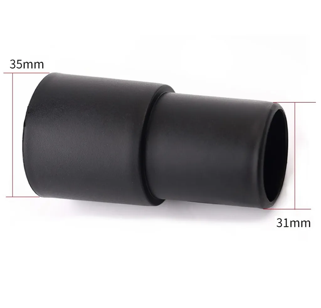 2er Set Universal Anschluss Adapter 35 / 32 Mm Für Staubsauger Bodendüse | Adapteranschluss In Schwarz | Universeller Reduzierstück Für Staubsaugerdüse | Saugrohr - Zubehöradapter | Länge - 73,2mm – Bild 2