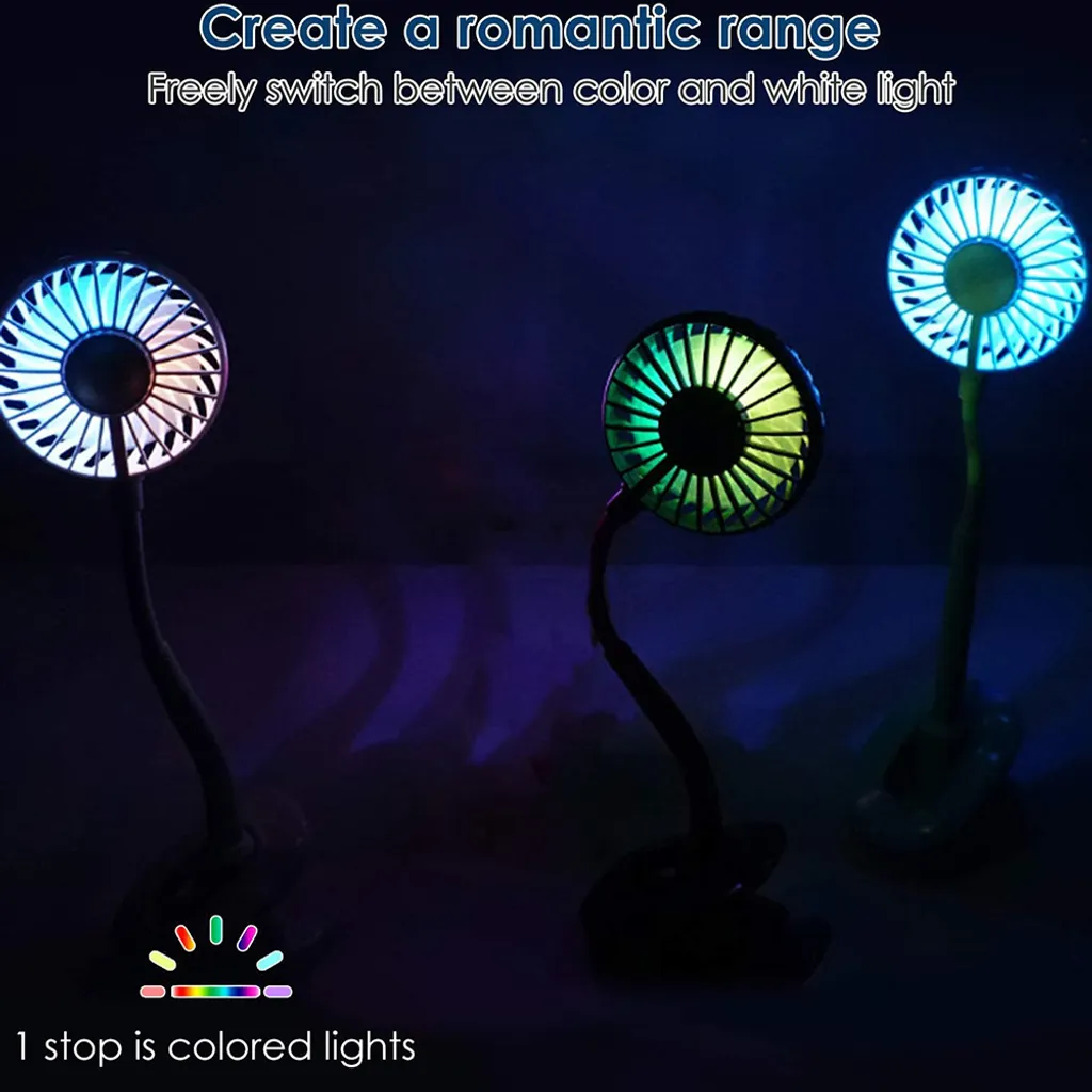 Klippbarer Ventilator Akku Leise USB Klemmbarer Tischventilator Schwenkbar 360° 3 Geschwindigkeiten Wiederaufladbar Schreibtisch Mini Auto Clip-Ventilator Fan – Bild 8