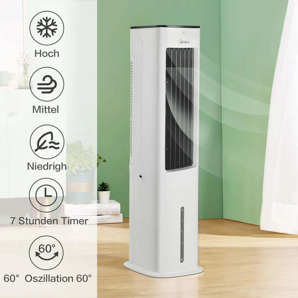 Midea Europe Luftkühler AC100-20ARB Weiss 0MB – Bild 3