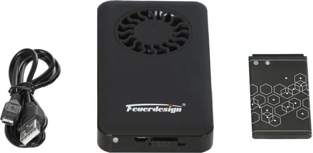 Feuerdesign Ersatz-Lüfter-Set Inkl. Akku Und Ladekabel