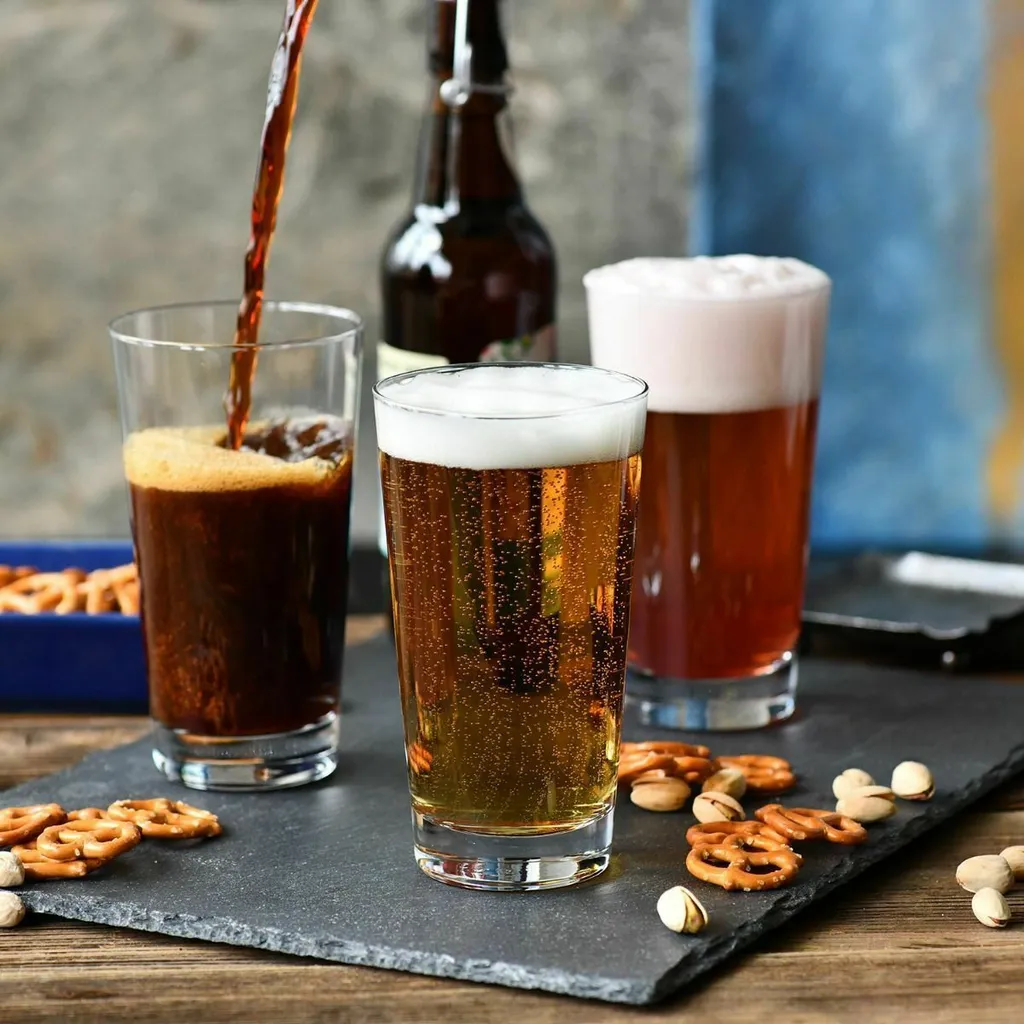 KROSNO Pure Weizen Biergläser, 6er-Set, 530 Ml – Bild 3