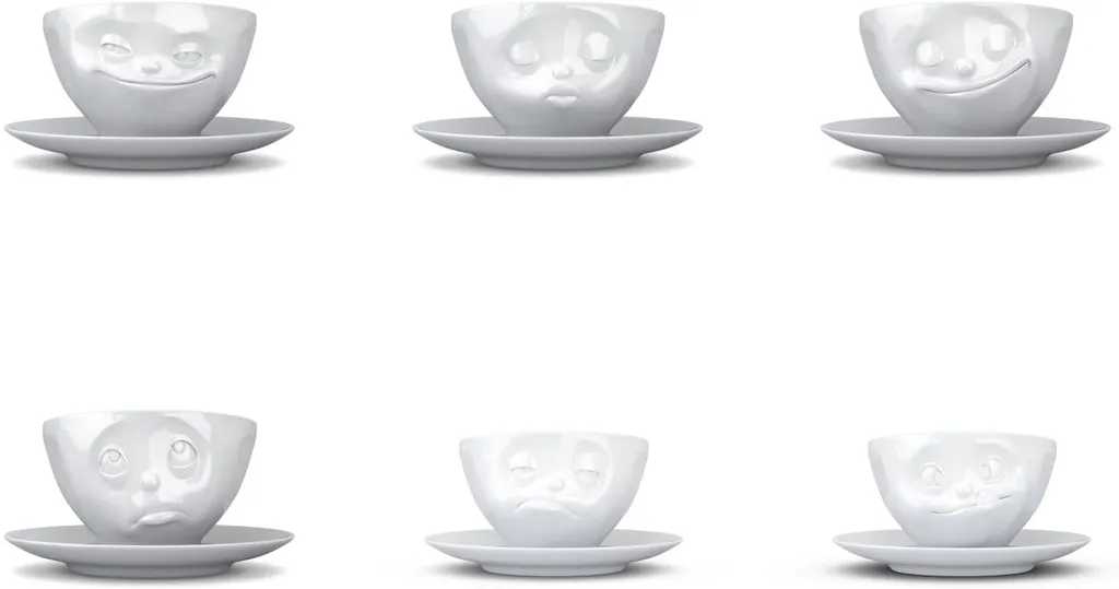 FIFTYEIGHT Kombi-Service 30-tlg. - Tassen + Teller (mit Biss) + Hochwertige Tischsets – Bild 3