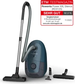 Rowenta Power XXL RO312, 450 W, Zylinder-Vakuum, Trocken, Staubbeutel, 4,5 L, Schaum, Hygienefilter