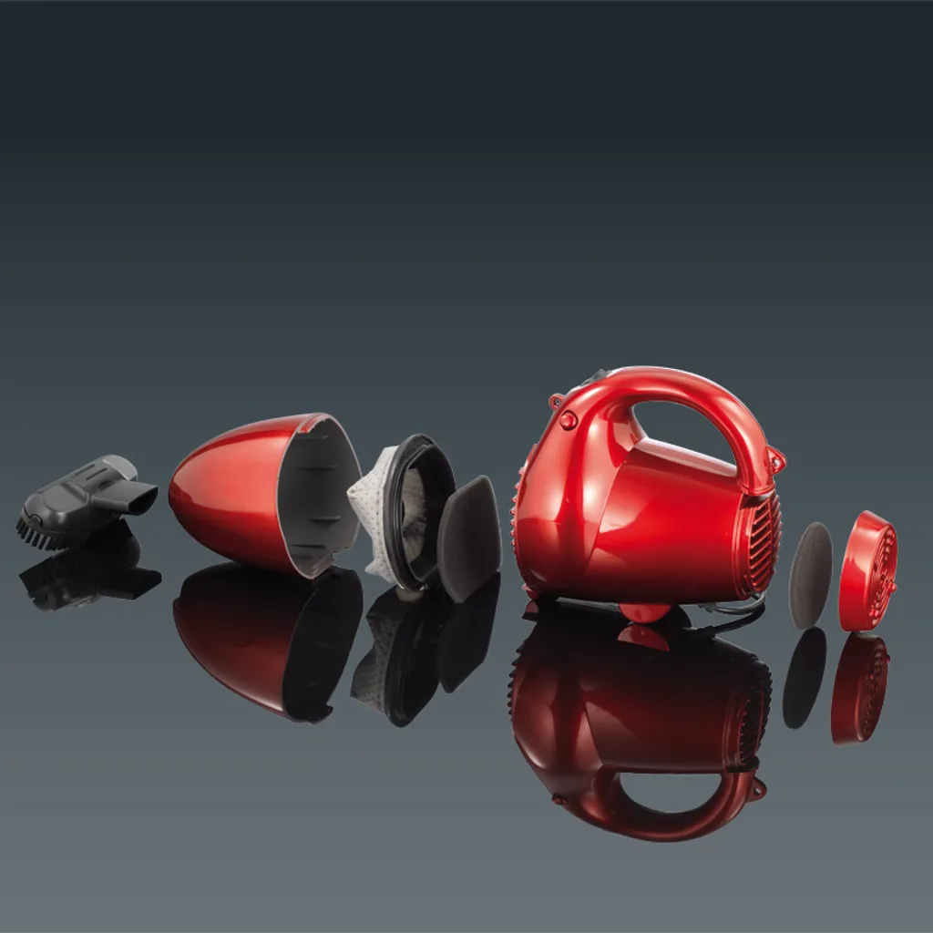 CLEANmaxx Multi-Handstaubsauger, Rot Autosauger Multi Handstaubsauger Pusten Saugen Auto Zyklon 800W Beutellos – Bild 3