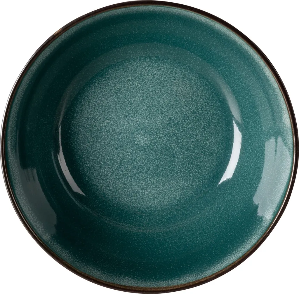 Tafelservice - Blaugrün - Keramik - Für 6 Personen - Mit Prägung – Bild 2