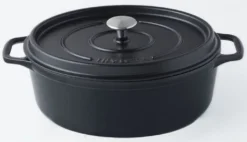 Invicta Schmortopf Oval ? 35 Cm ? Schwarz ? Gusseisen Emailliert ? Für