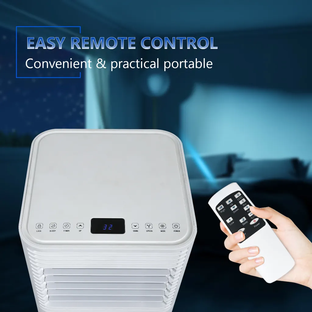 EINFEBEN Mobiles Klimagerät Klimaanlagen 7.000 BTU/h Mit Oekologischem Kuehlmittel,4-in-1 Klimaanlage Eco R290,Aircondition, Ventilator Und Luftentfeuchter Für Raeume Bis 60 M³,Weiss,EEK: A – Bild 5