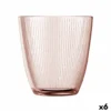 Bicchiere Luminarc Concepto Stripy Rosa Vetro (310 Ml) (6 Unità)