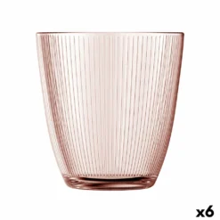 Bicchiere Luminarc Concepto Stripy Rosa Vetro (310 Ml) (6 Unità)
