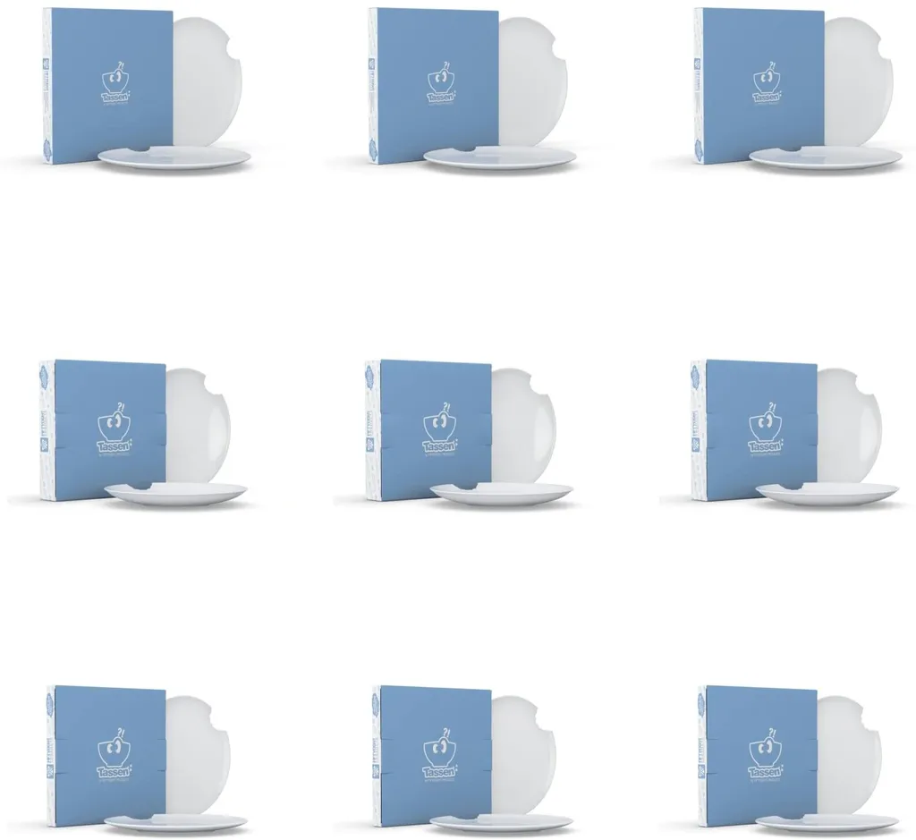 FIFTYEIGHT Kombi-Service 30-tlg. - Tassen + Teller (mit Biss) + Hochwertige Tischsets – Bild 4