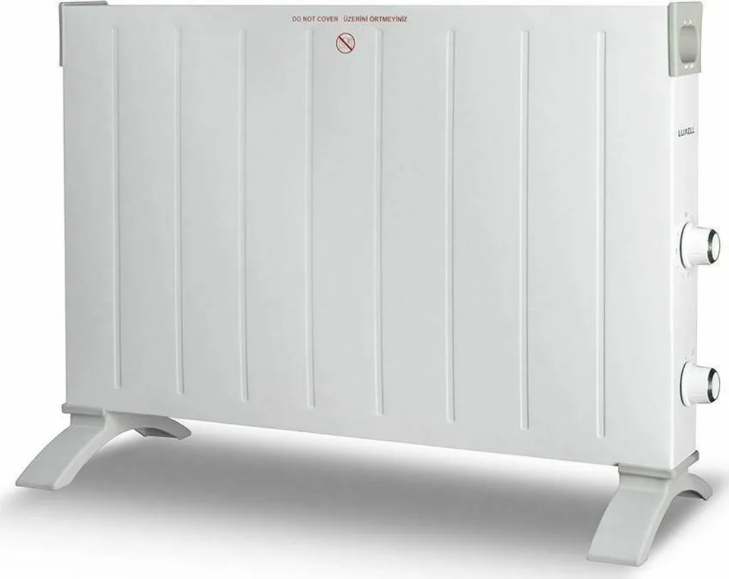 Luxell Konvektor Heizung Bodenheizung Standgerät Weiß 2500W Breite 77cm HC-2947